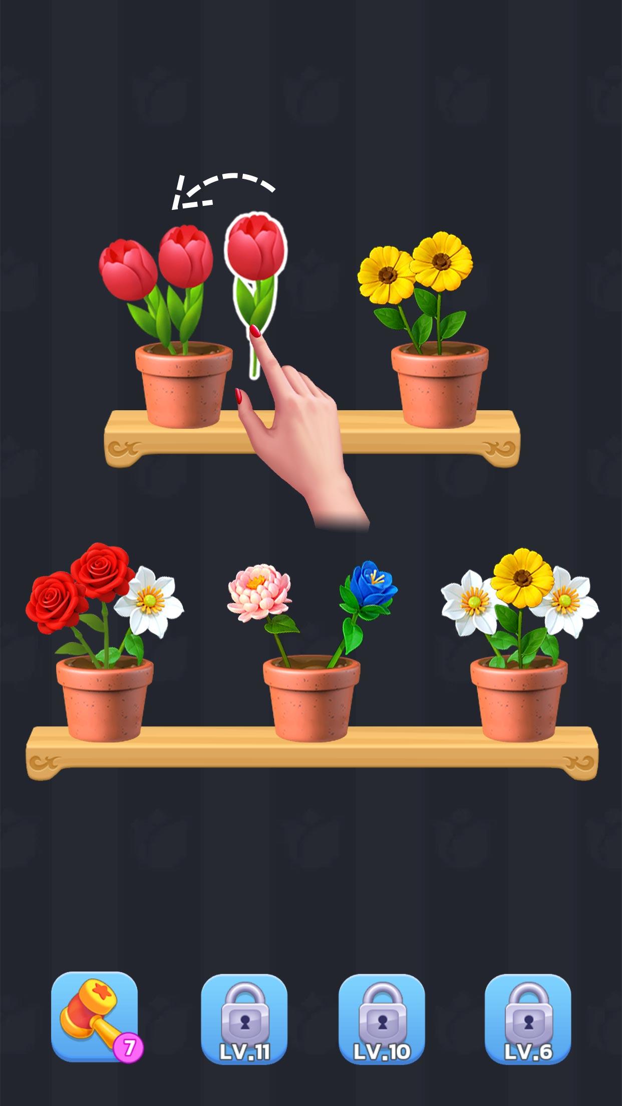 Blossom Sort® - Flower Games Game Screenshot