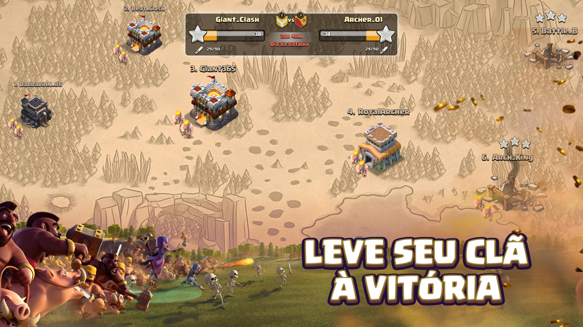 Captura de Tela do Jogo Clash of Clans