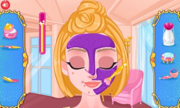 Captura de Tela do Jogo Princess makeup spa salon