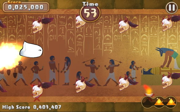 Flying Mr. Medjed Game Screenshot