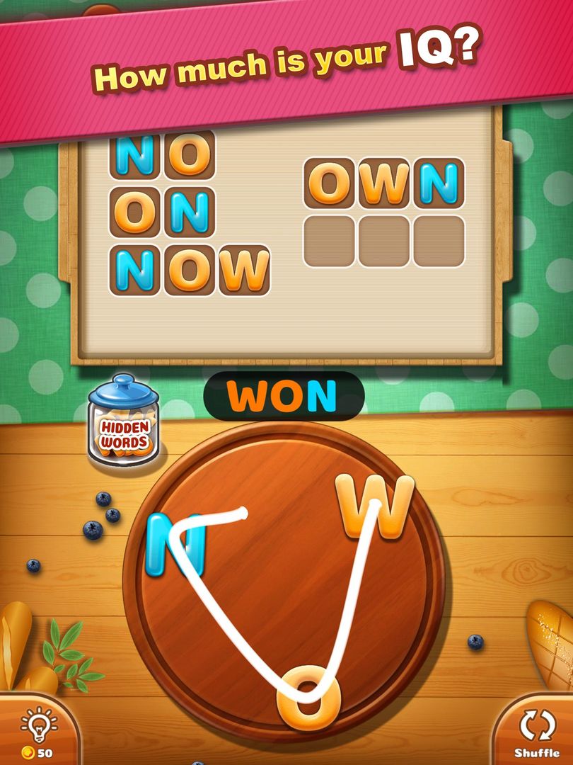 Screenshot of Word Puzzle - Cookies Jumble