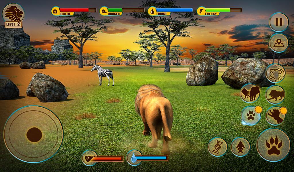 Ultimate Lion Adventure 3D 게임 스크린 샷