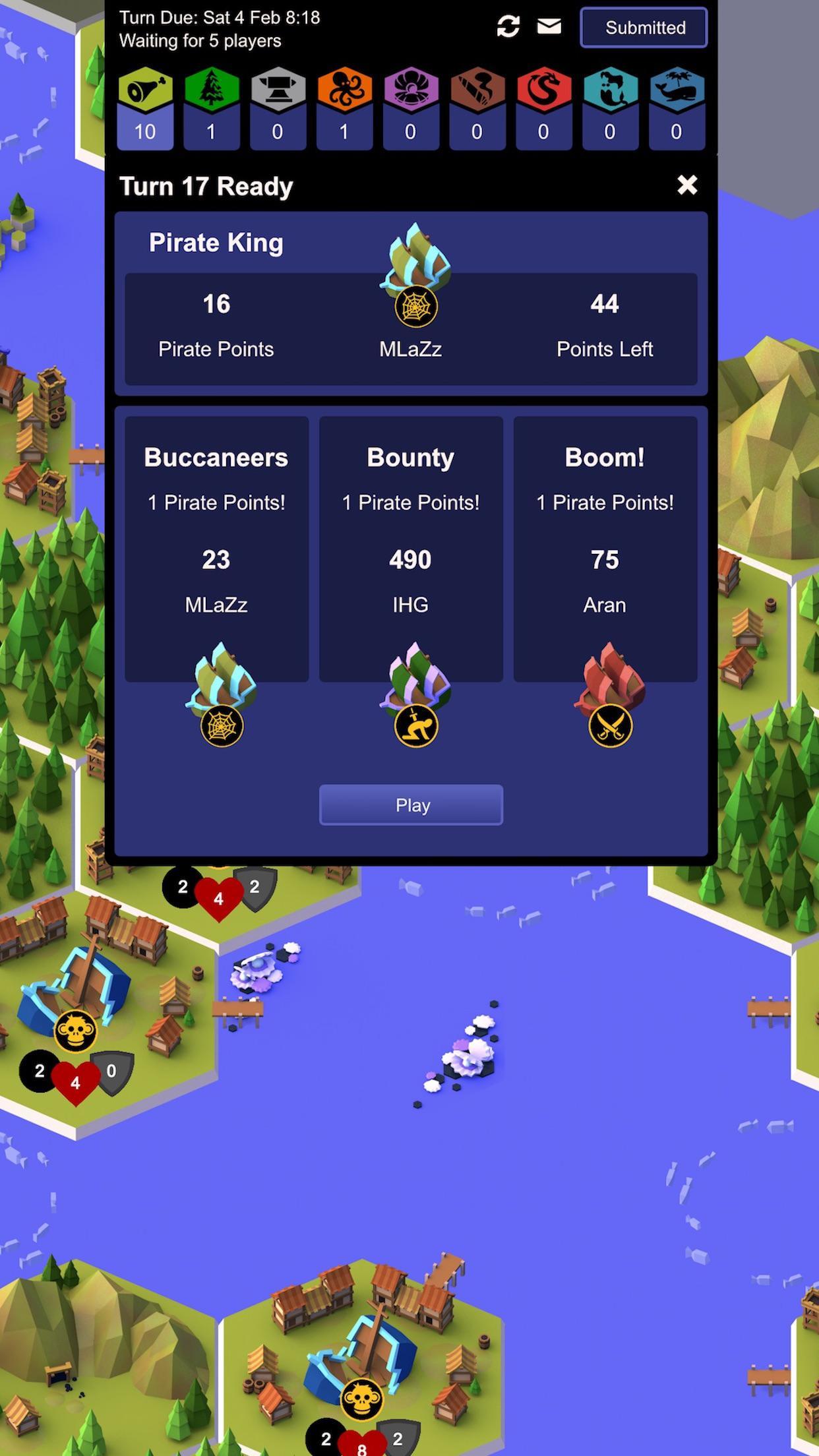 Buccaneers, Bounty & Boom! ภาพหน้าจอเกม
