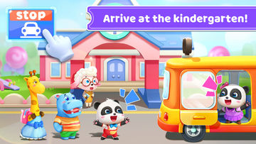 Скриншот игры Baby Panda's School Bus