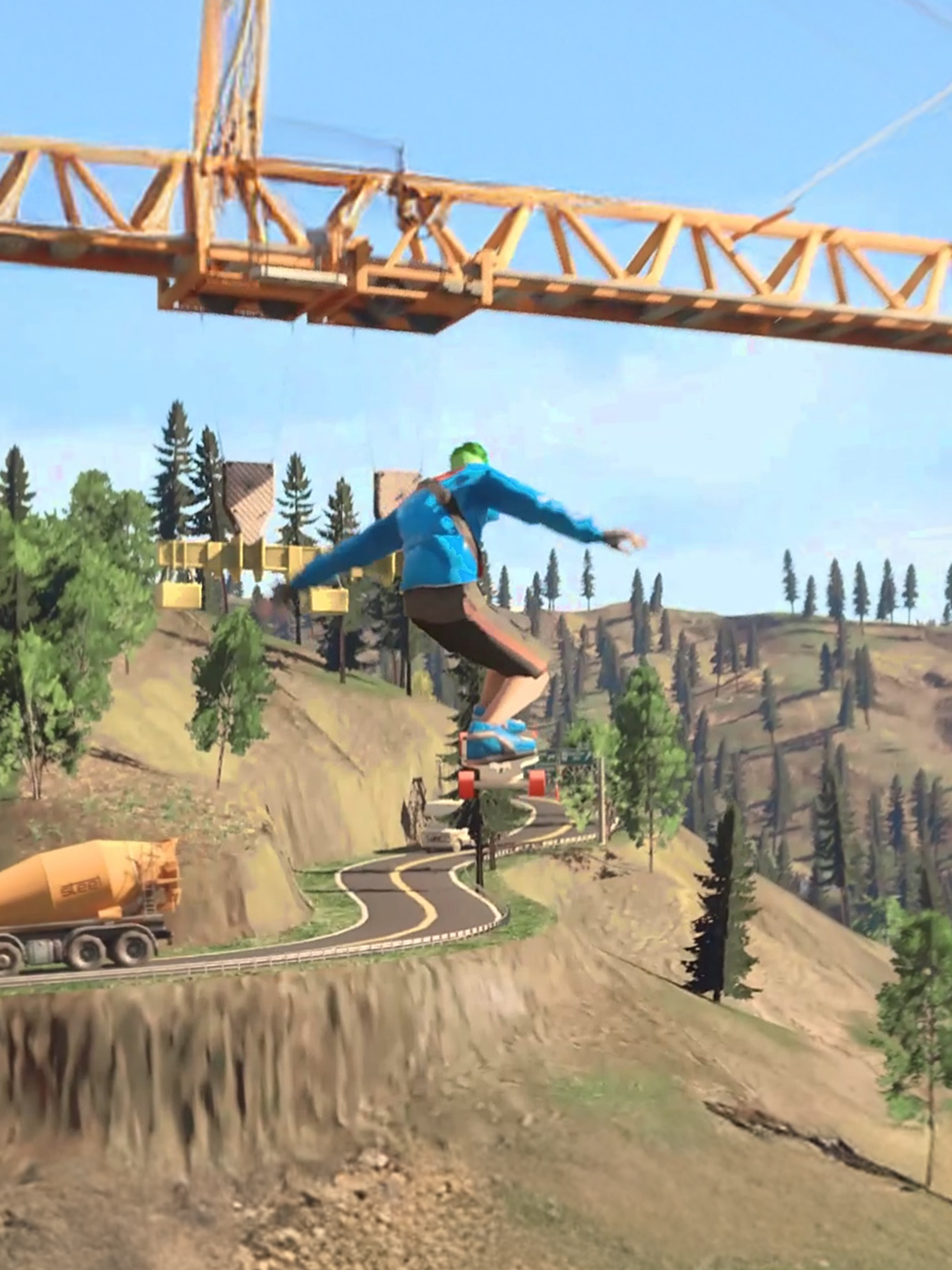 Downhill Racer Game Screenshot