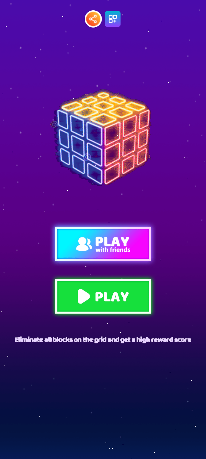 Neon Tetra Block Game Screenshot