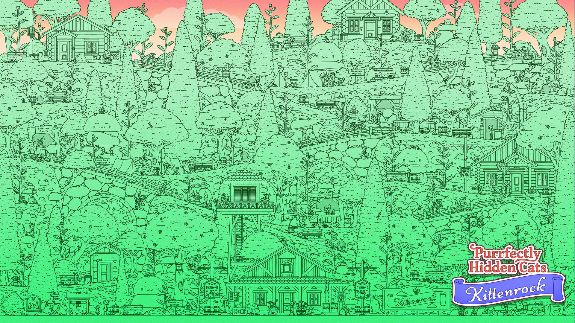 Purrfectly Hidden Cats - Kittenrock Game Screenshot