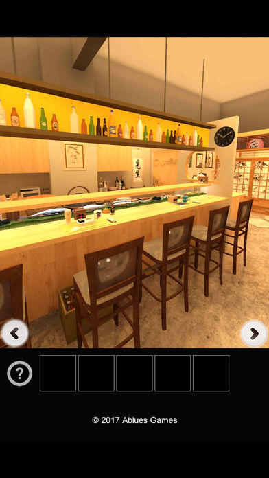 Escape from the delicious sushi shop. Game Screenshot