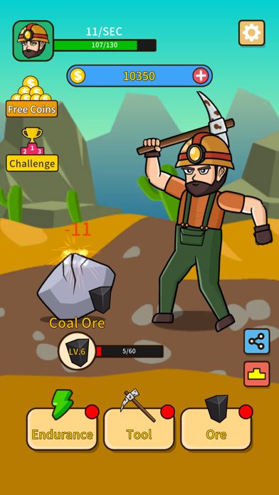 Mine Clicker: Gold mining simulator & Incremental games::Appstore  for Android