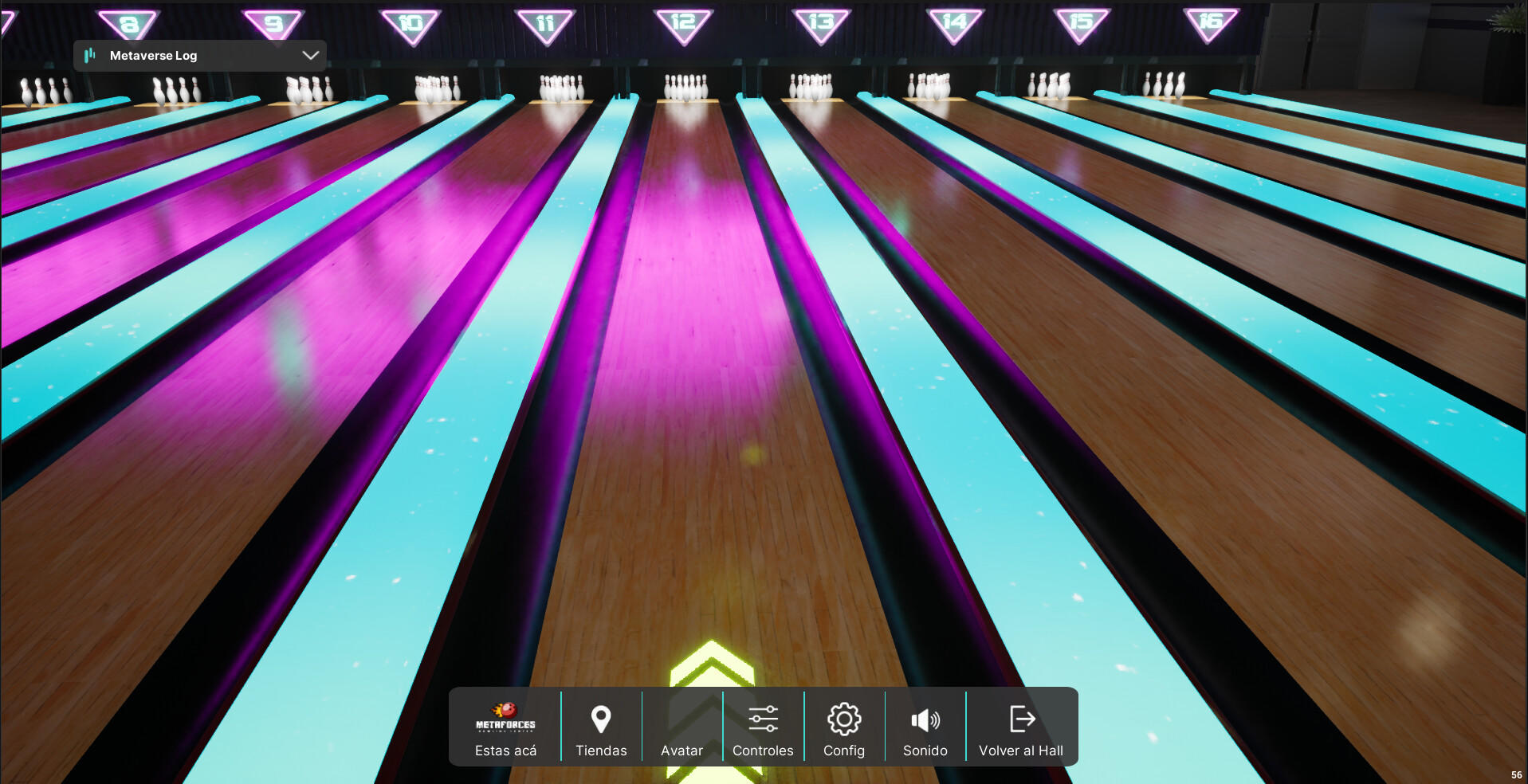 Screenshot of Metaforces Bowling Center
