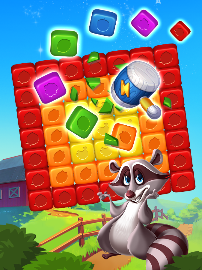 Cat Paradise Cube Puzzle Game Screenshot