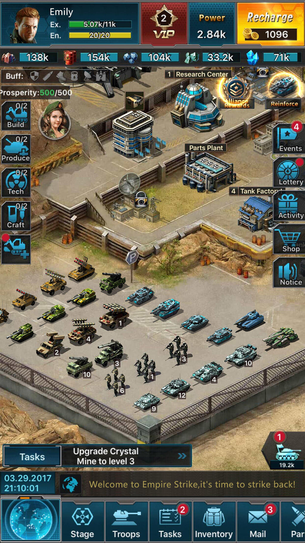 Empire Strike-Modern Warlords Game Screenshot
