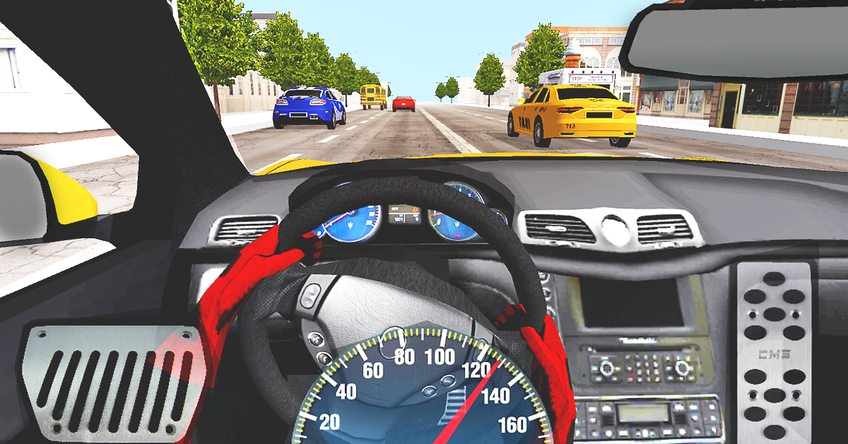 In Car Racing Game Screenshot