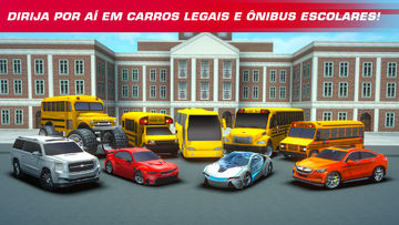 Captura de Tela do Jogo Simulador de ônibus escolar 3D