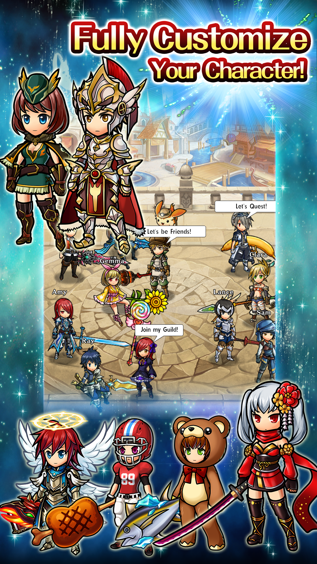 Unison League ゲームのスクリーンショット