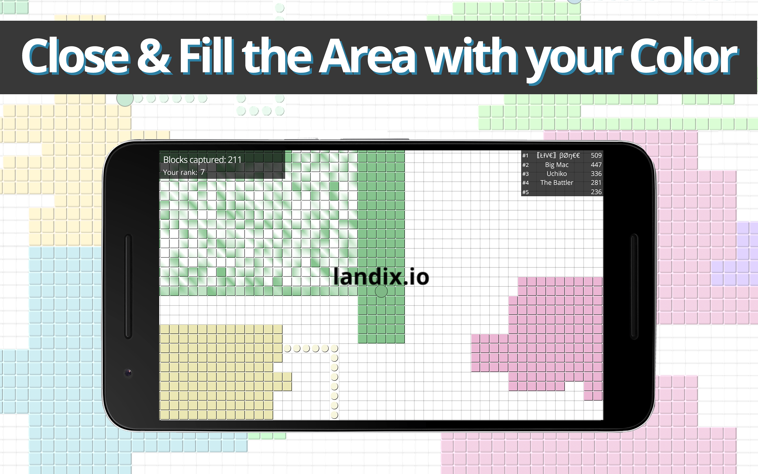 Landix.io Split Cells Game Screenshot