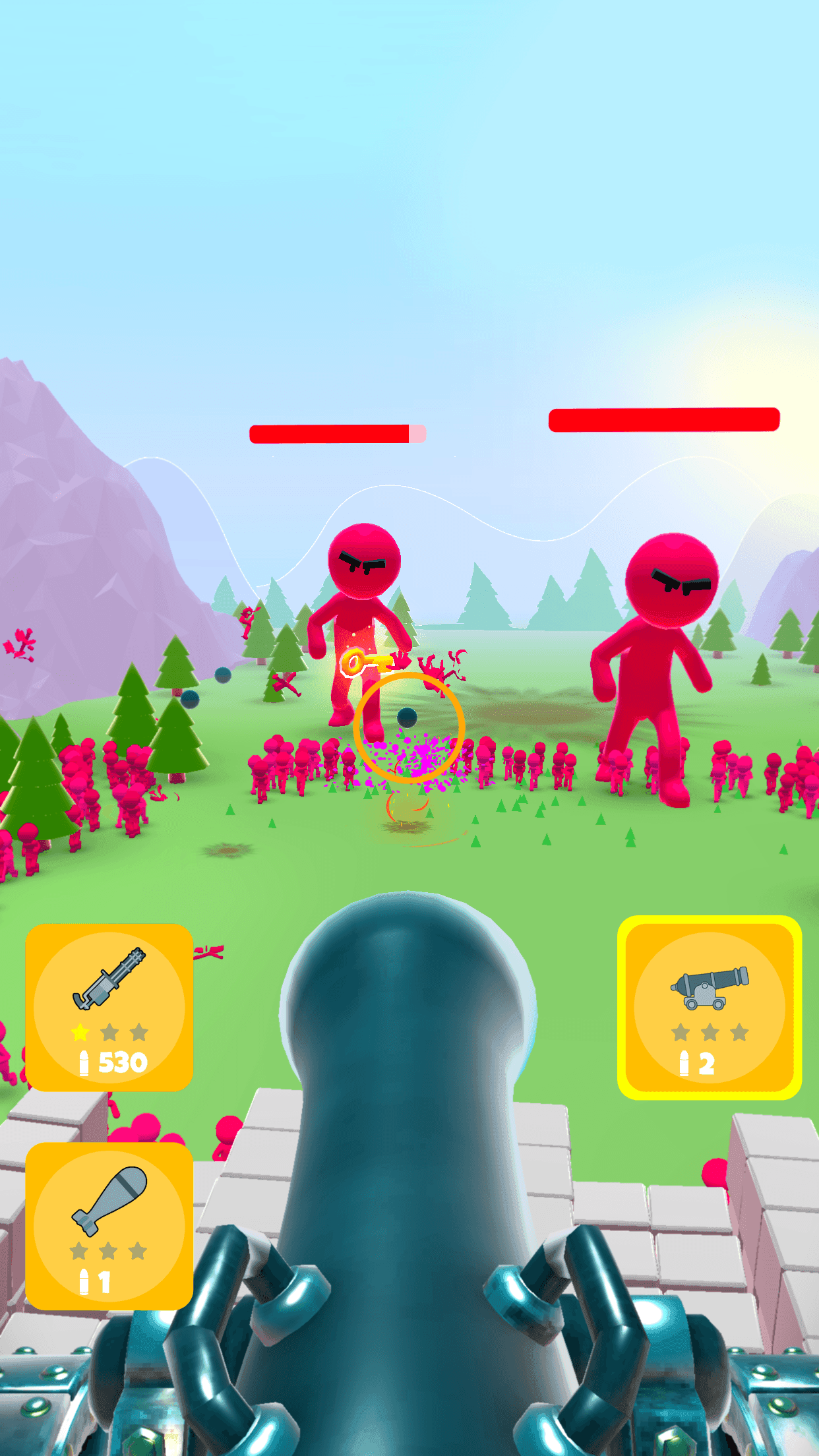 Crowd Defense Game Screenshot
