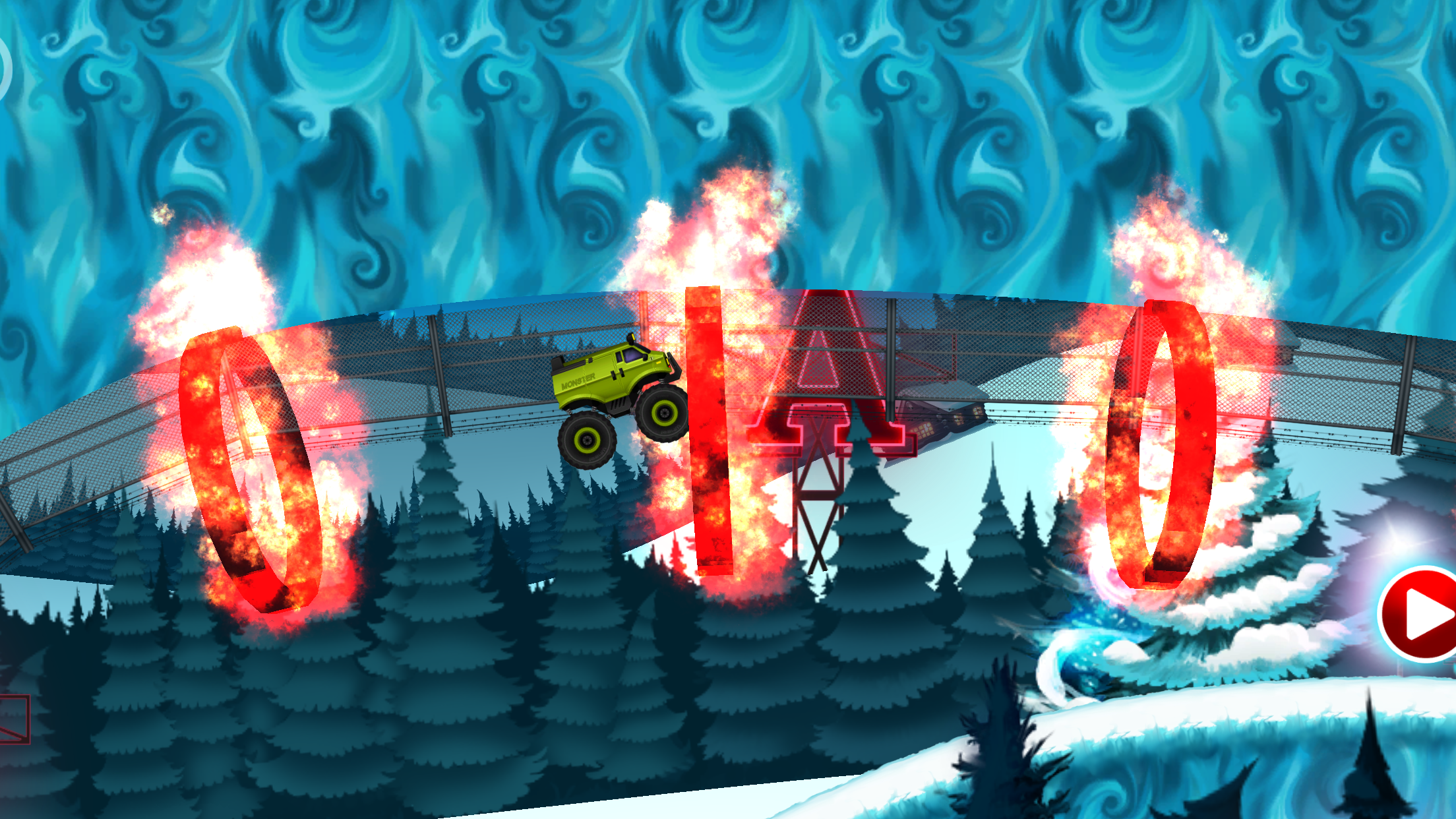 Cuplikan Layar Game Monster Truck Winter Racing
