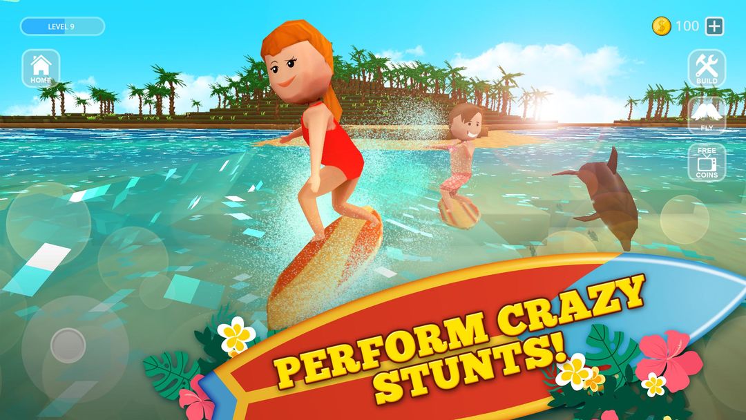 Surfing Craft: Crafting screenshot game