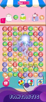 Cute Molang Kawaii Tile Match Game Screenshot