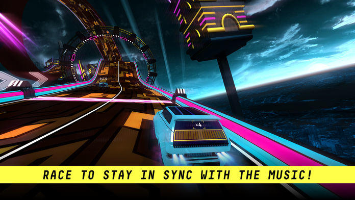 Riff Racer: Race Your Music ゲームのスクリーンショット