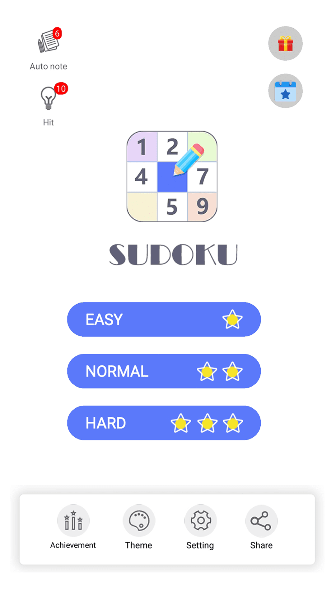 Sudoku - Exploration Puzzle Game Screenshot