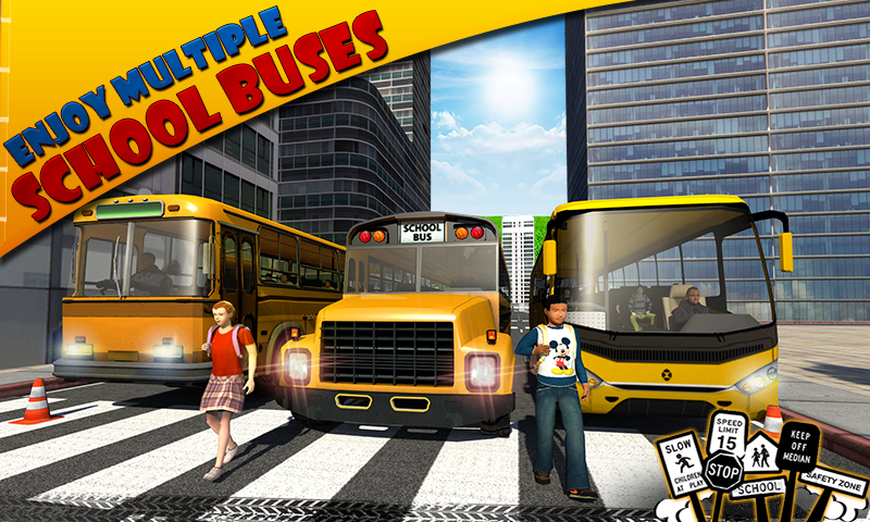Cuplikan Layar Game Schoolbus Driver 3D SIM