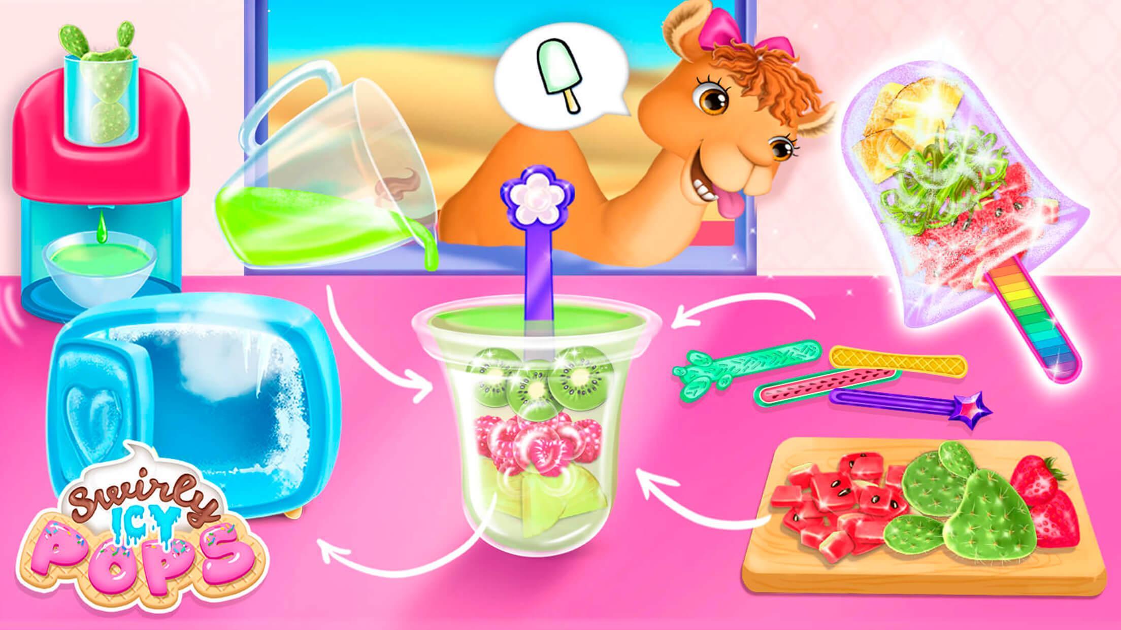 Swirly Icy Pops Game Screenshot