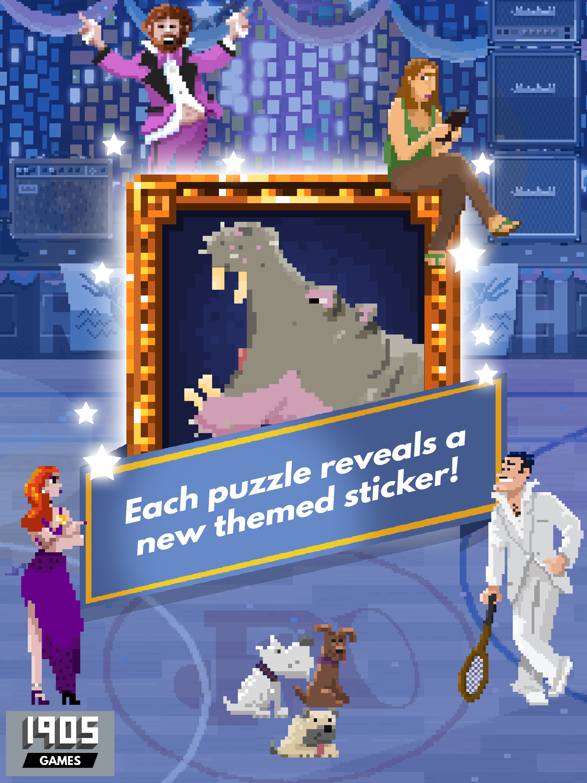 Captura de Tela do Jogo Pixel Links: The Relaxing Coloring Puzzle Game