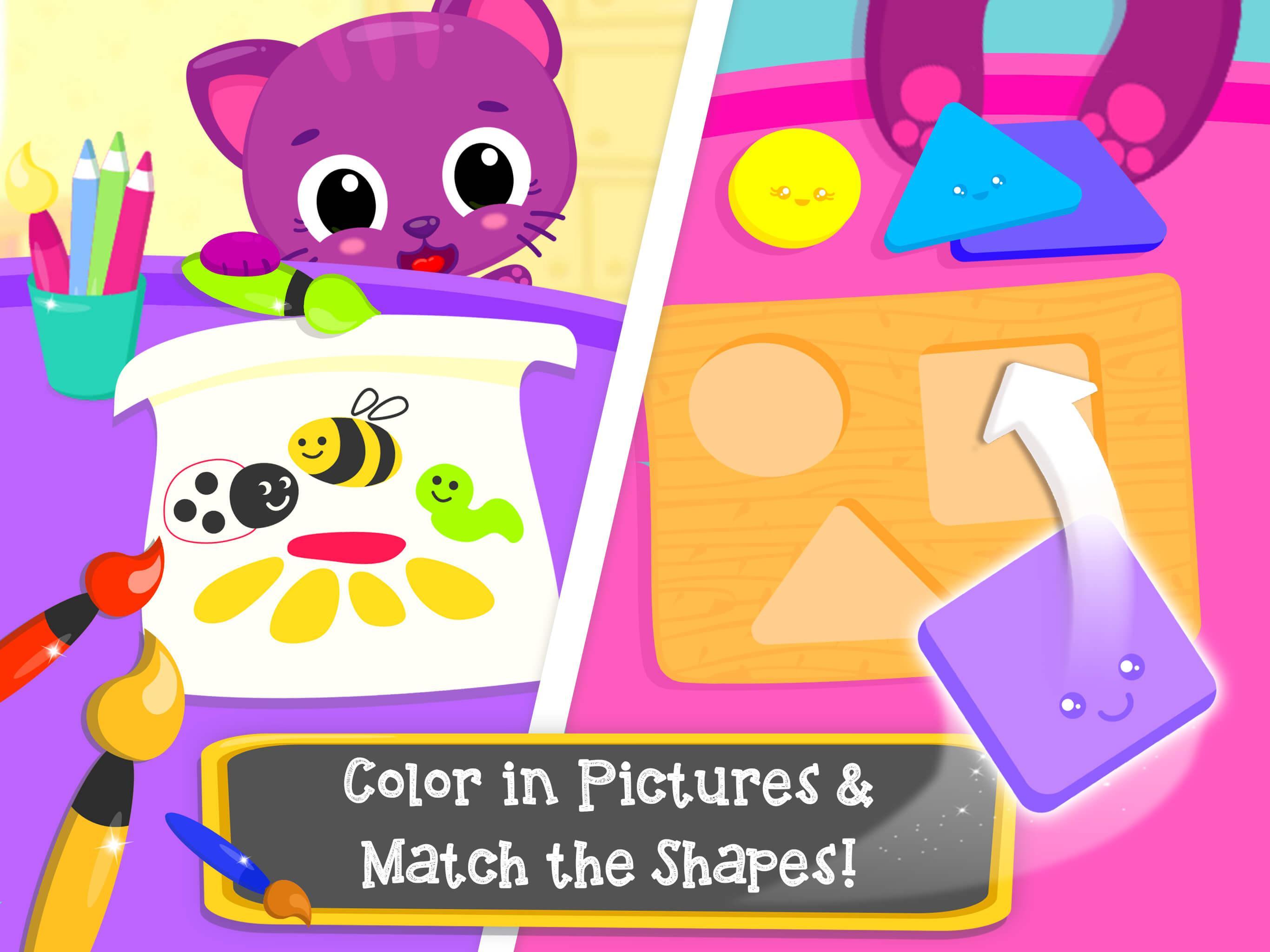Ảnh chụp màn hình Cute & Tiny Preschool - Learning With Baby Pets