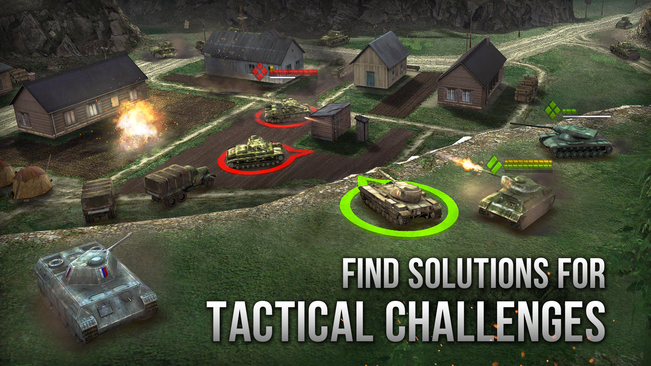 Armor Age: WW2 tank strategy Game Screenshot