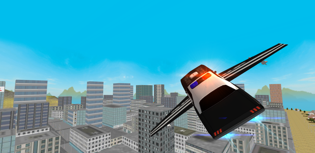 Banner of Flying Police Car - San Andreas 2