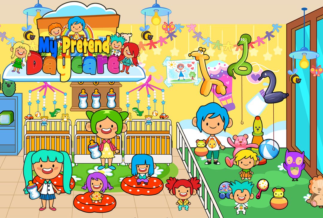 My Pretend Daycare - Kids Babysitter Games FREE 게임 스크린 샷