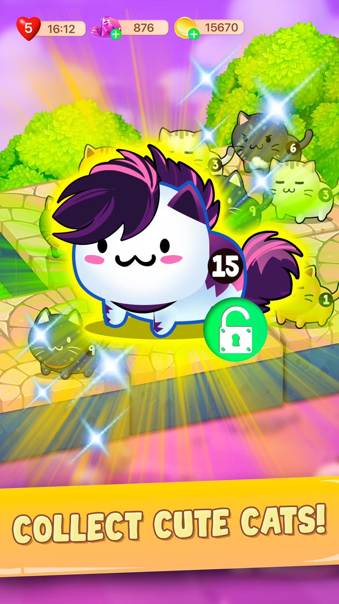 Cat Evolution: Idle Merge Game Game Screenshot