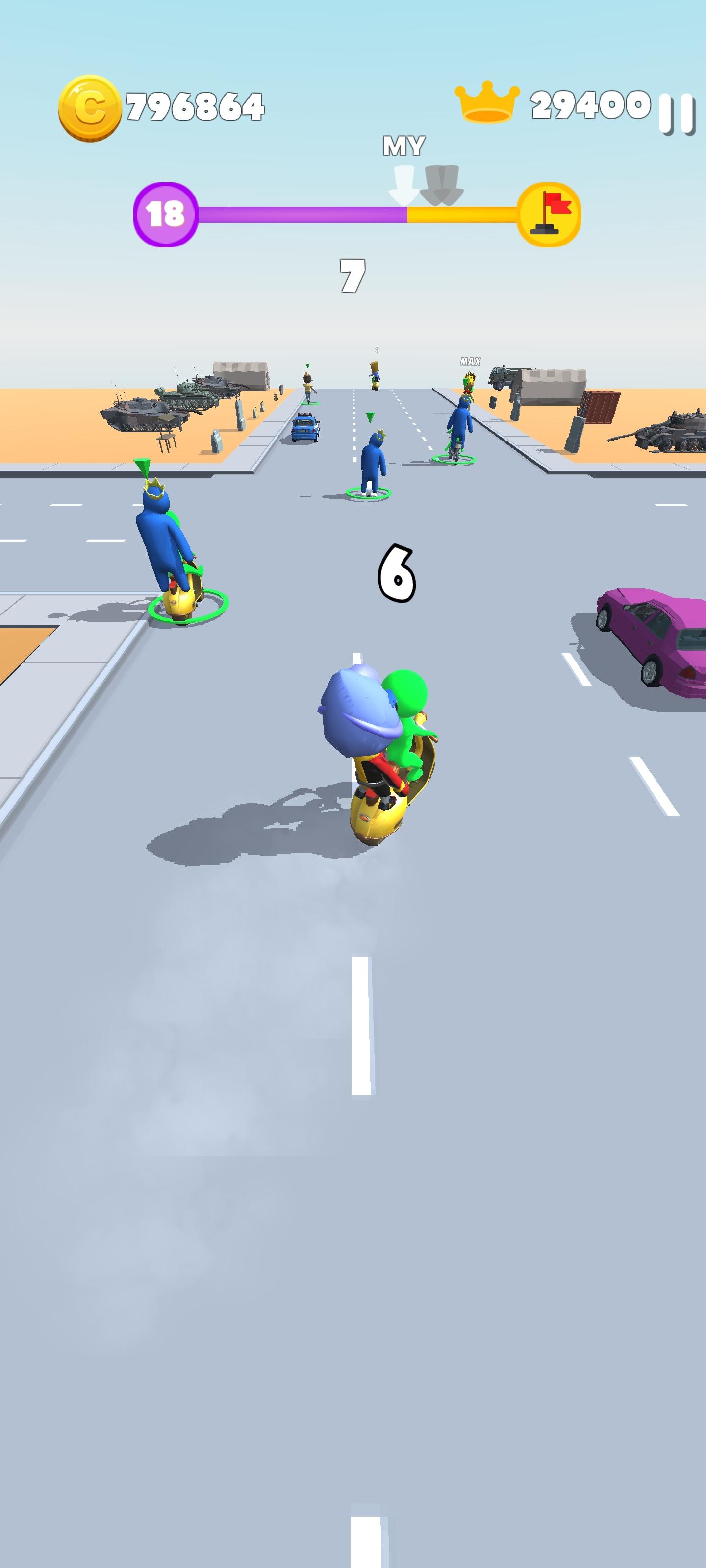 Idle Scooter Riders Game Screenshot