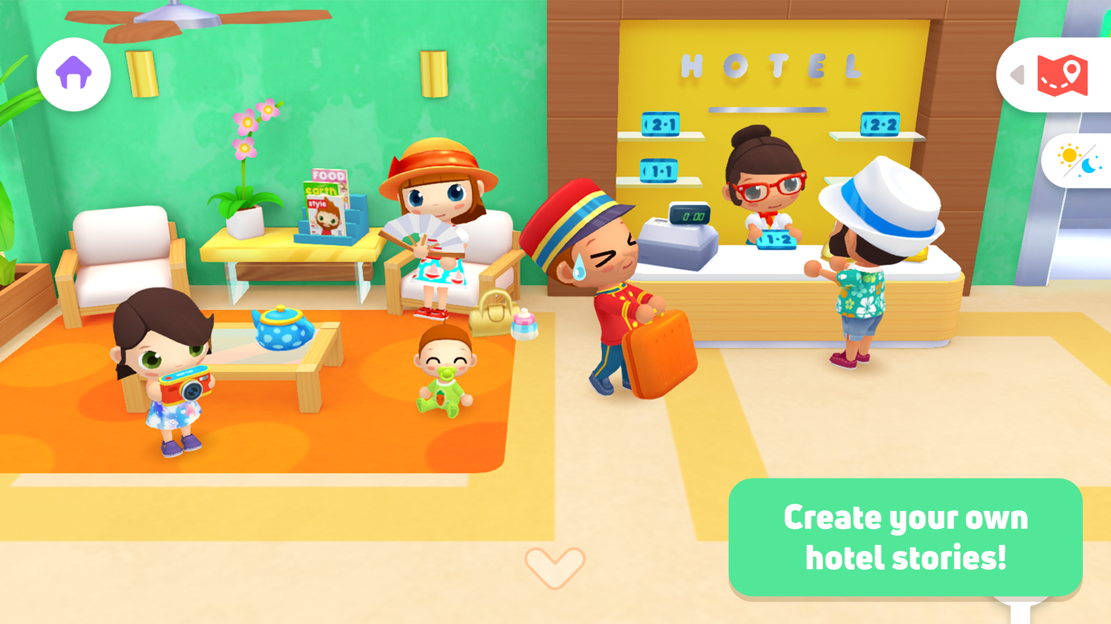 Vacation Hotel Stories Game Screenshot