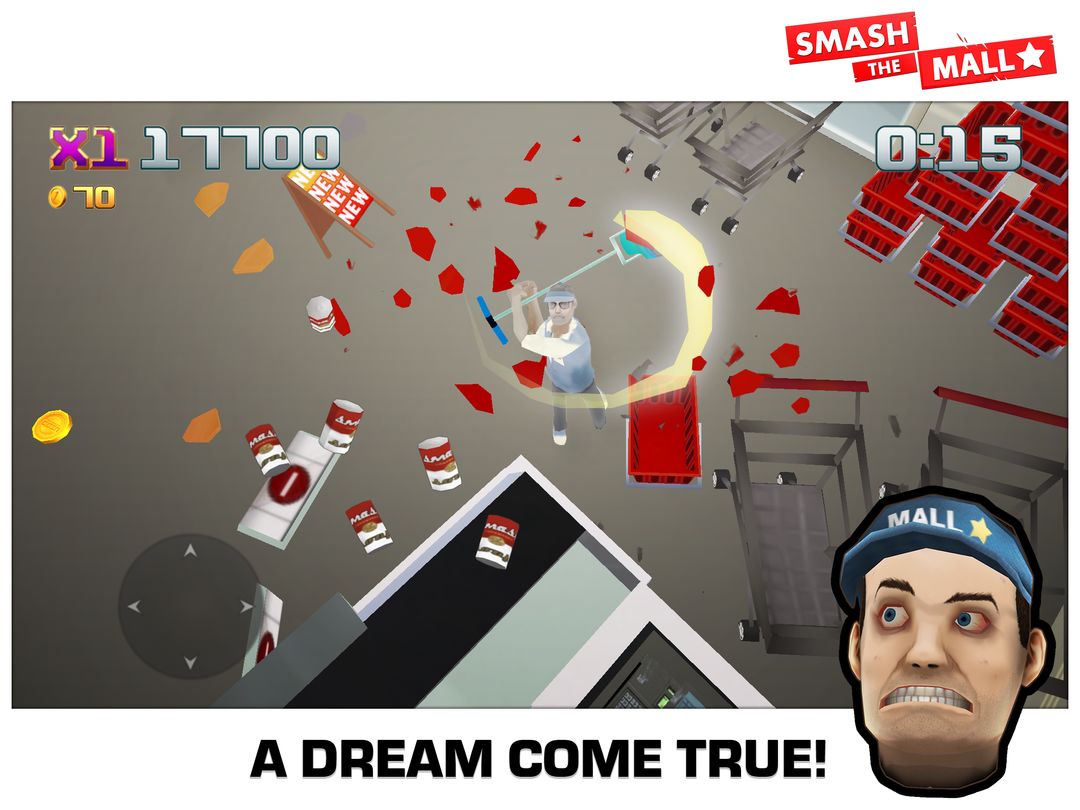 Screenshot of Smash the Mall - Stress Fix!