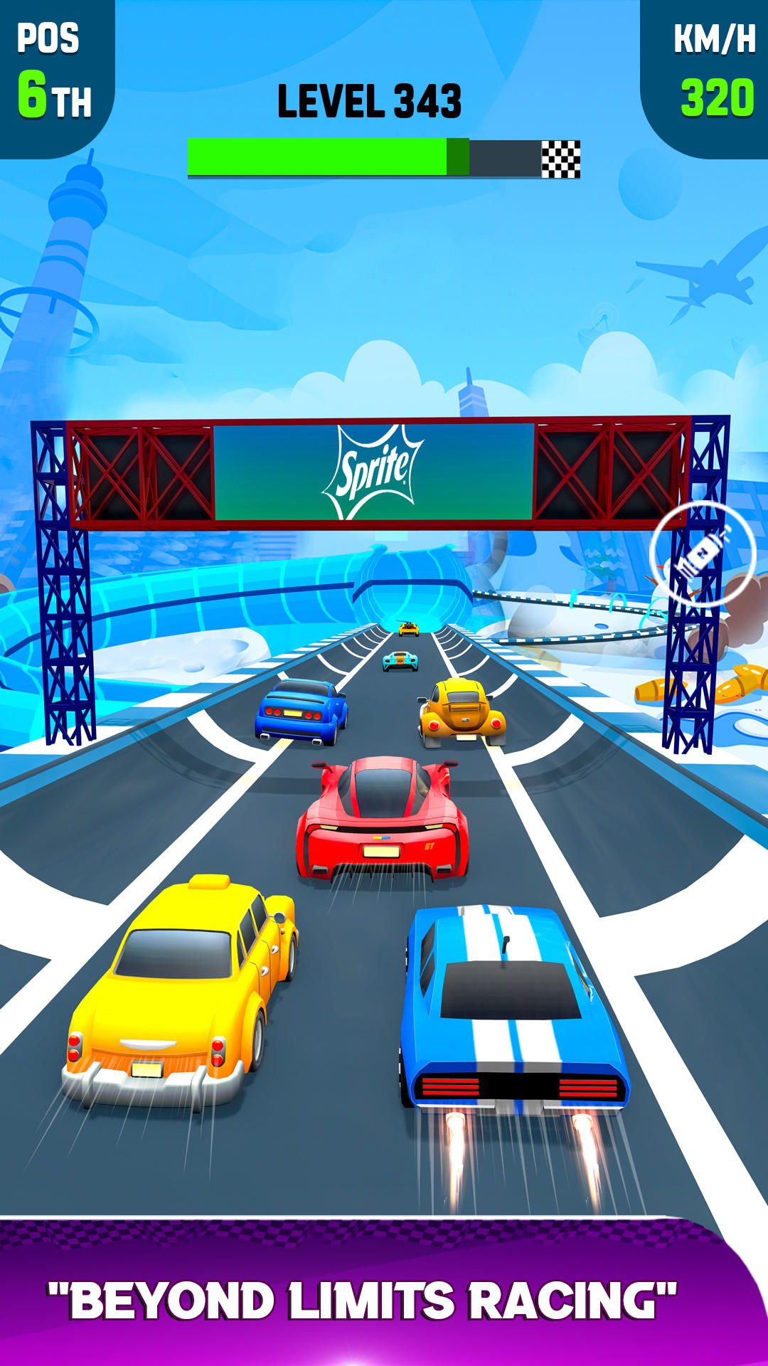 Screenshot of Sky Race 3D: Car Racing Games