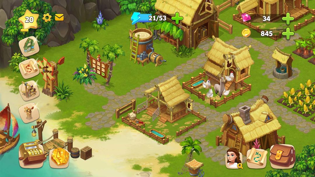 Island Hoppers: 모험 농장 게임 스크린 샷
