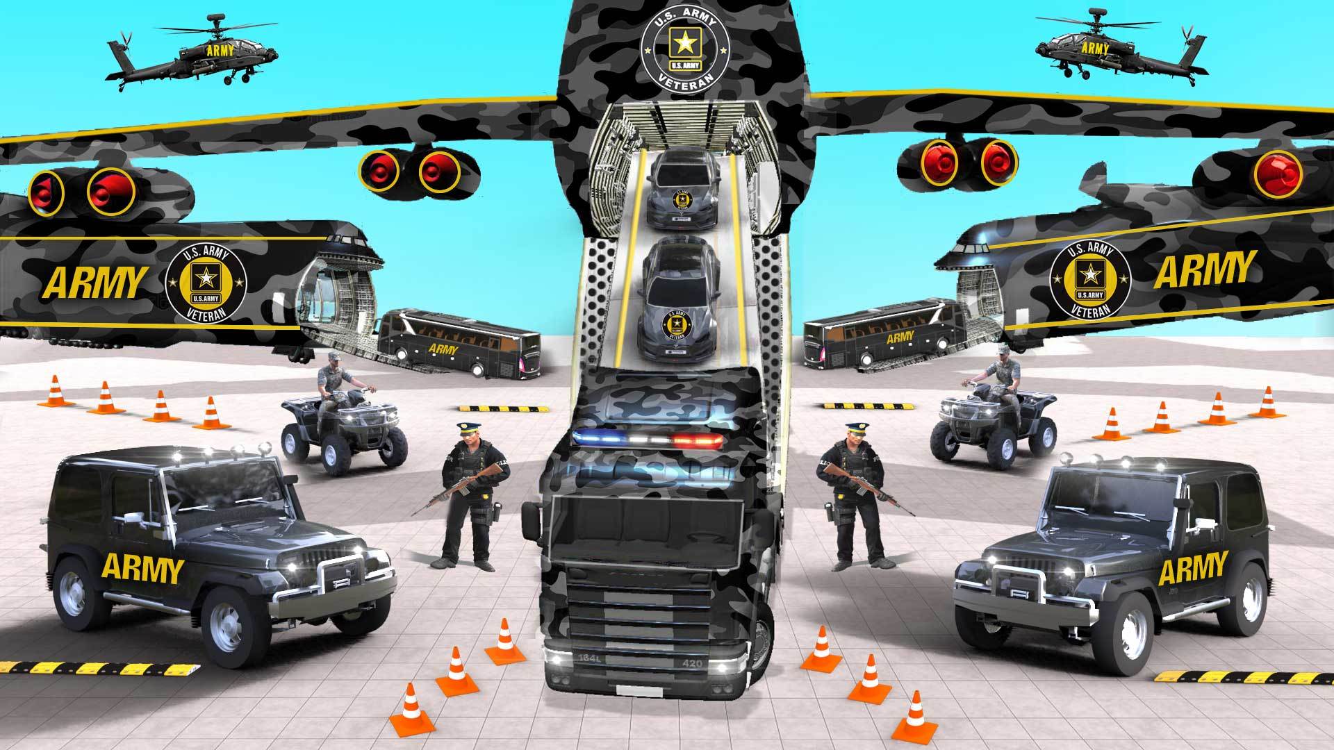 US Army Vehicle Transport Game Screenshot