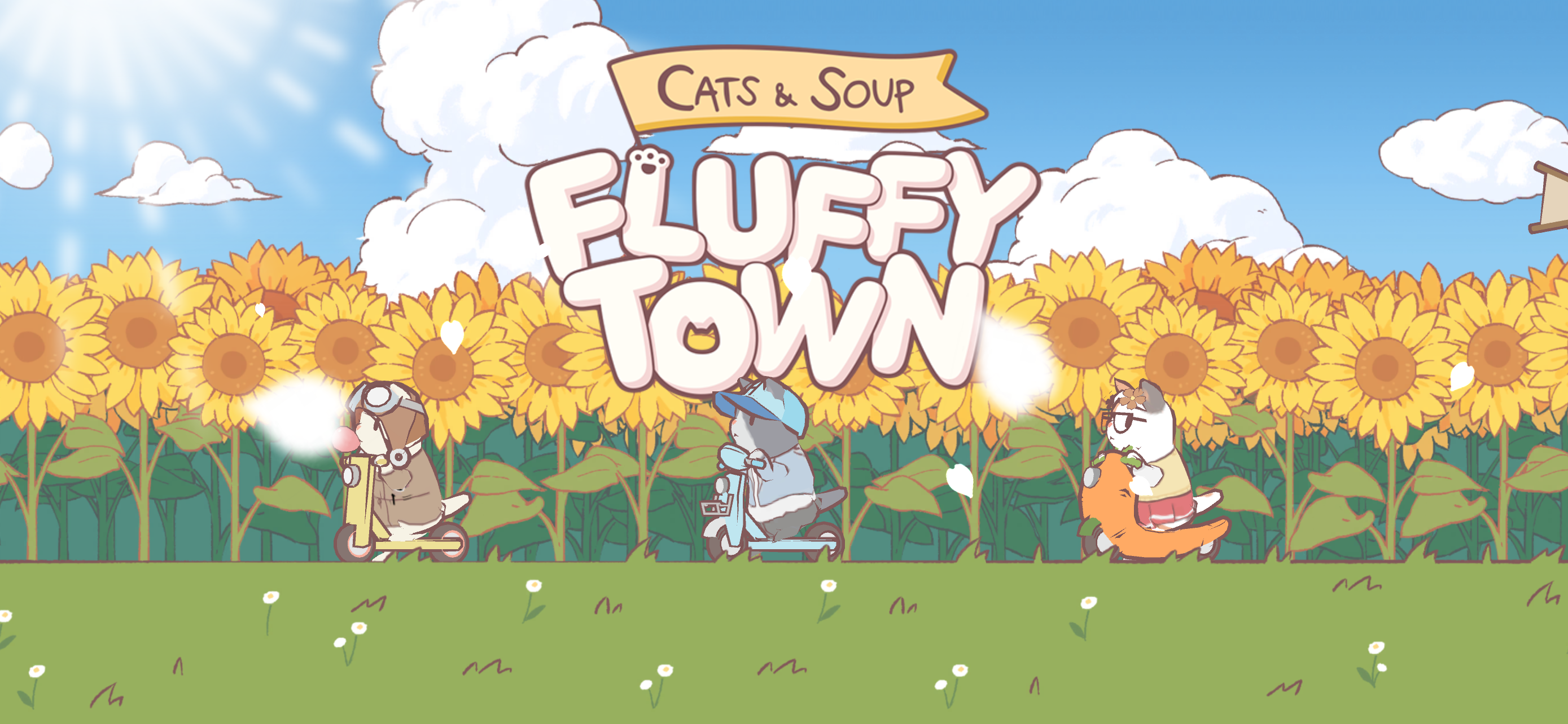 Cats & Soup: Fluffy Town Game Screenshot