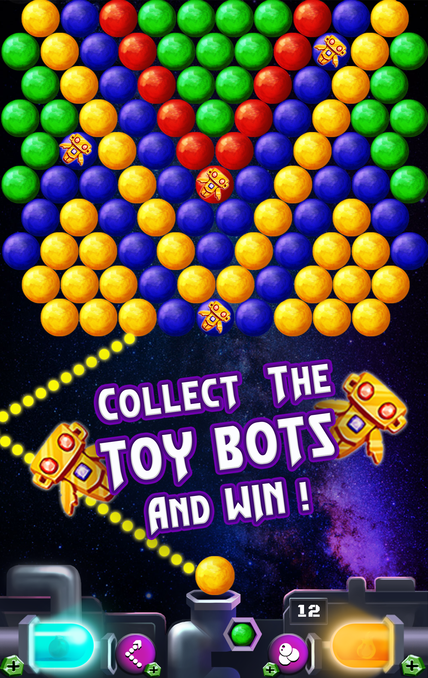 Bubble Bot Shooter Game Screenshot
