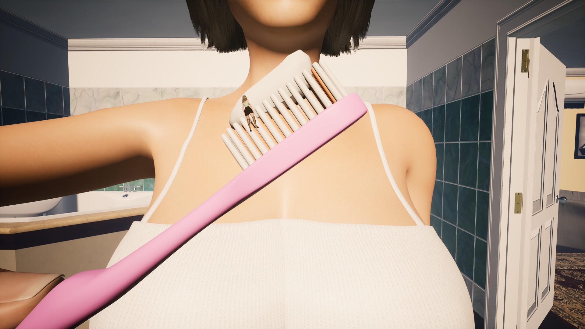 Girl Who Shrunk the Neighbors Game Screenshot