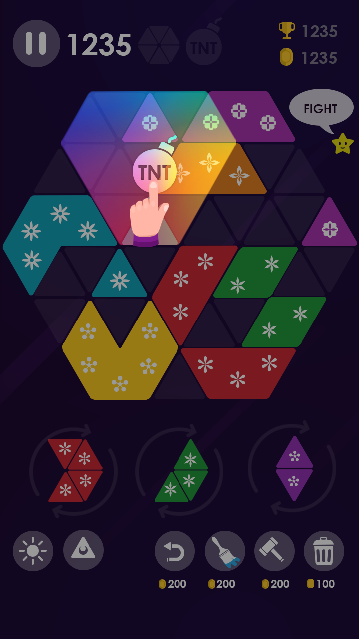 Make Turbo Hexa Puzzle Game Screenshot