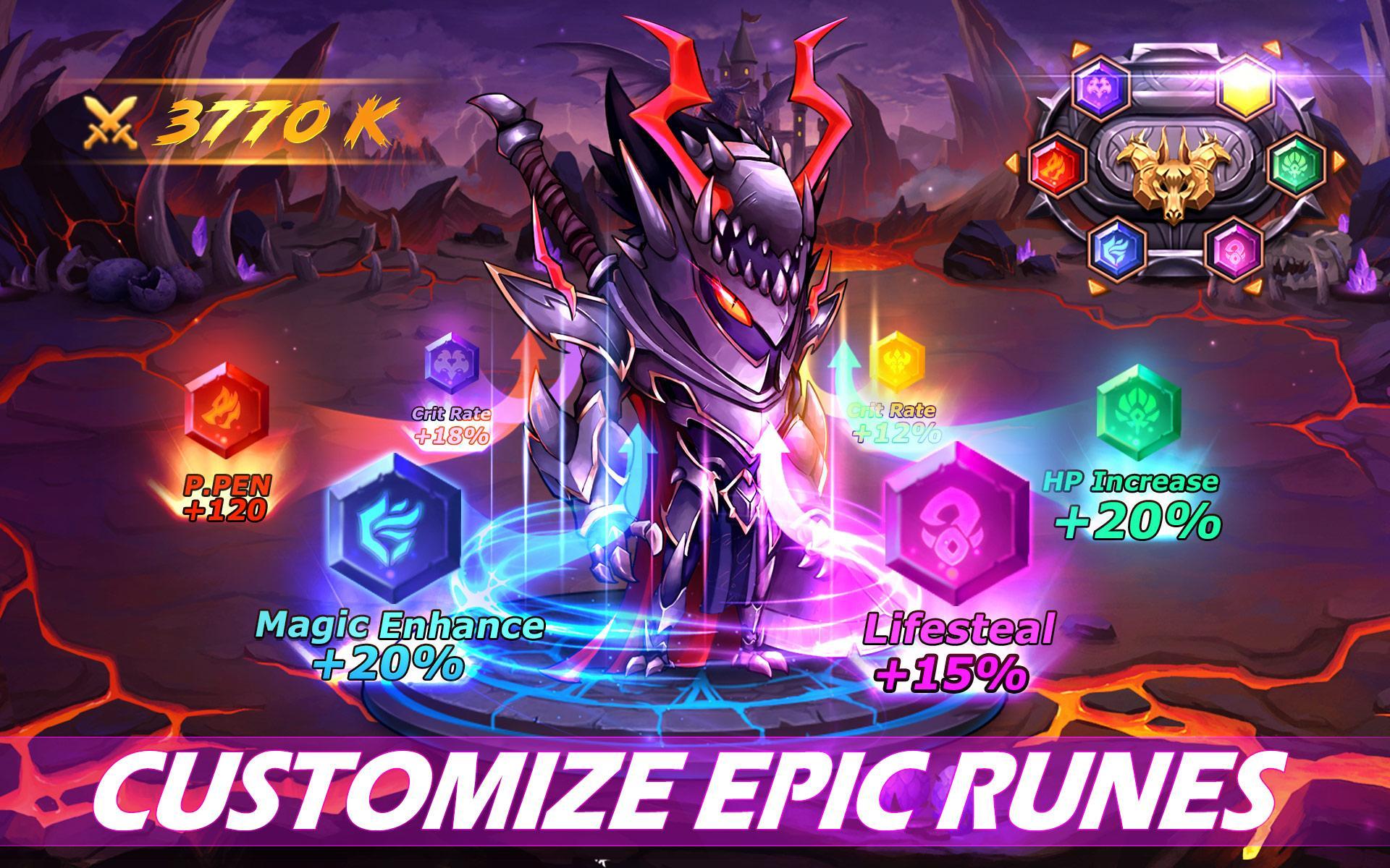 Runelords Arena: Turn-based Tactics Idle Hero RPG Game Screenshot