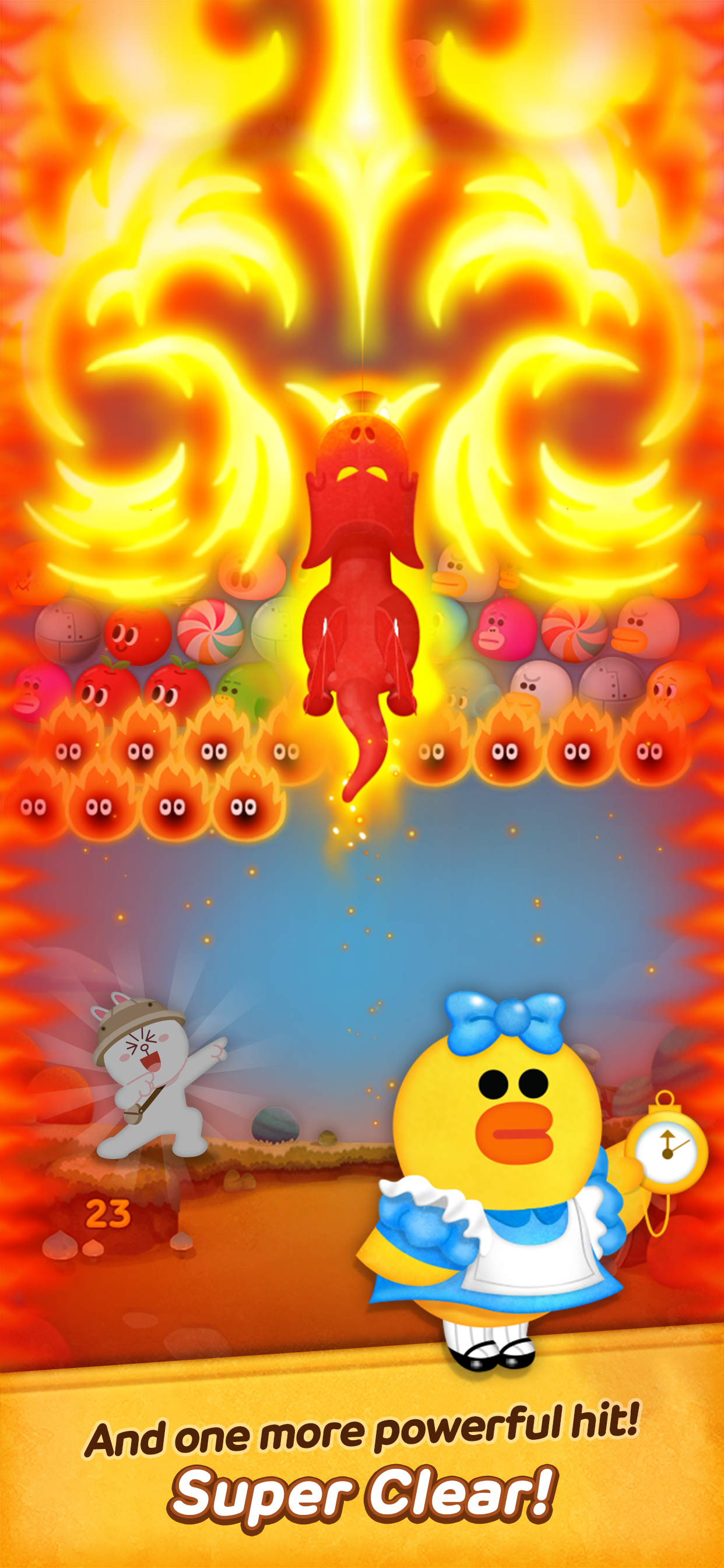 Cuplikan Layar Game LINE Bubble 2