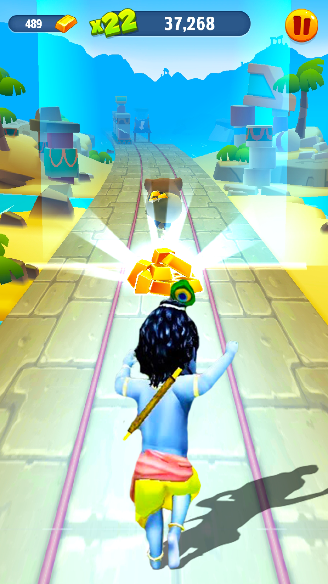 Screenshot of Krishna Little Superhero 3D