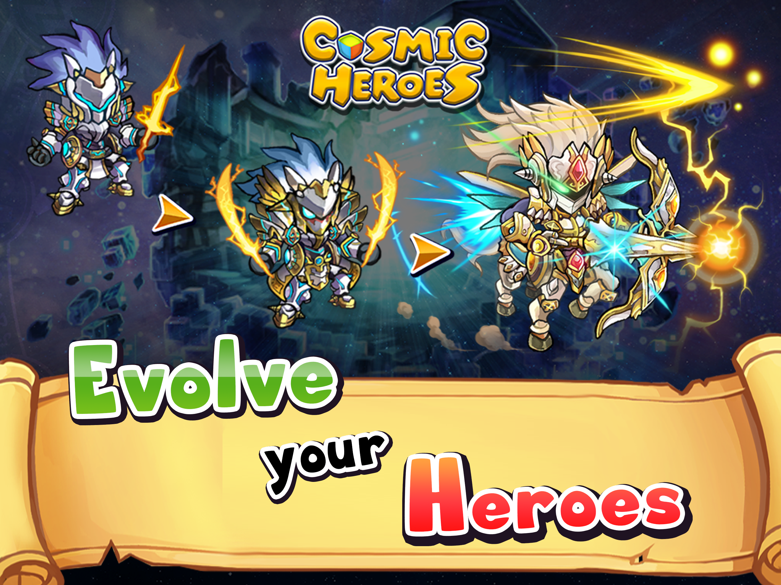 Cosmic Heroes - 3D Puzzle x RPG Game Screenshot