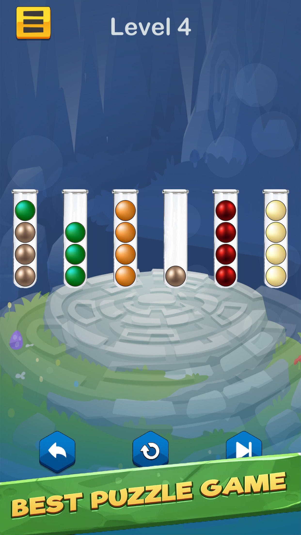 Jogos de quebra cabeça de cores de classificação de bola versão