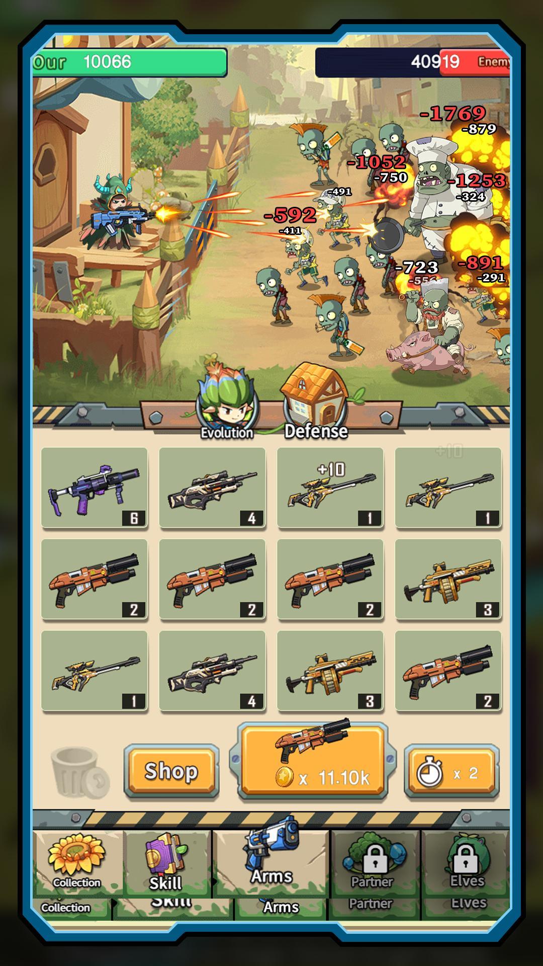 Screenshot 1 of Zombies Battle-Plantes Hunter 1.0